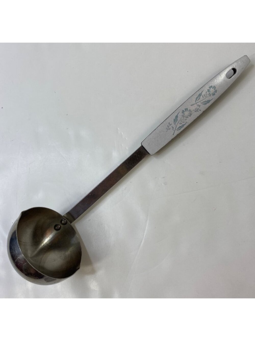 Corning Ware Vintage Cornflower Floral Handle Stainless Steel Ladle